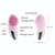 Ultrasonic Vibration Facial Cleansing Apparatus Multifunctional Electric Facial Washing Brush, Colour: Red (With Heating Function)
