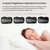 M9 Wireless Bluetooth Speaker Multifunctional Desktop Alarm Clock Support TF Card & U Disk & AUX UK Plug(Black)
