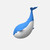 2 PCS Silicone Whale Tea Infuser Tea Bag Tea Strainer Travel Tea Leaking Tea Set(Colorful Box)