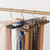 Household Belt Storage Rack Scarf Silk Scarf Tie Hanger Multifunctional Hook(Brown)