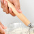 2 PCS 13 Inch Oak Handle Flour Mixer Dough Stainless Steel Mixing Rod Coil Whisk Double Circle Agitator