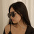 2 PCS Mask Anti-Lost Beads Hanging Chain Fashion Crystal Beads Small Flower Glasses Chain(Blue Flowers)
