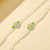 2 PCS Mask Anti-Lost Beads Hanging Chain Fashion Crystal Beads Small Flower Glasses Chain(Blue Flowers)