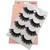 2 PCS 4 Pairs In One Box Handmade Mink False Eyelashes Slender And Long Three-Dimensional Multilayer Eyelashes(G106)