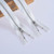 100 PCS No.3 Metal Copper Zipper Pants Placket Zipper, Specification: 18cm(Platinum + White)