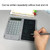 Rechargeable Writing Board Calculator Portable Multi-Function LCD Student Handwriting Board(Gray)