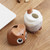 2 PCS Plastic Owl Press Type Automatic Toothpick Box(Orange)