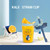 Children Cartoon Marine Animal Straw Drinking Cup Safe And Environmentally Friendly Plastic Drinking Cup(Light Blue)