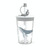 Children Cartoon Marine Animal Straw Drinking Cup Safe And Environmentally Friendly Plastic Drinking Cup(Light Grey)