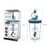 Children Cartoon Marine Animal Straw Drinking Cup Safe And Environmentally Friendly Plastic Drinking Cup(Light Grey)