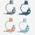 Children Cartoon Marine Animal Straw Drinking Cup Safe And Environmentally Friendly Plastic Drinking Cup(Light Grey)