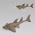 3 PCS Simulation Marine Animal Model Ornaments Guitarfish