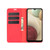 For Samsung Galaxy A12 Retro-skin Business Magnetic Suction Leather Case with Holder & Card Slots & Wallet(Red)