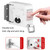 Clothesline Indoor Telescopic Hanger Clothes Rope Non-Slip Outdoor Clothesline(White)