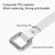 Clothesline Indoor Telescopic Hanger Clothes Rope Non-Slip Outdoor Clothesline(White)