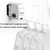 Clothesline Indoor Telescopic Hanger Clothes Rope Non-Slip Outdoor Clothesline(White)