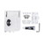 Clothesline Indoor Telescopic Hanger Clothes Rope Non-Slip Outdoor Clothesline(White)