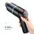 SHANEN 120W 8000Pa Car Vacuum Cleaner Car Wireless Charging High-Power Powerful Mini Handheld Vacuum Cleaner Black  Filterx2