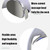 JKP LG-A3 Cervical Vertebra Massager Mini Folding  Meridian Neck Protection Physiotherapy, Size: 159x129x61.5 mm(Gray)