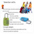 2 PCS Customs Luggage Lock Overseas Travel Luggage Zipper Lock Plastic TSA Code Lock(Blue)