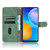 For Huawei P Smart 2021 / Y7A Solid Color Skin Feel Magnetic Buckle Horizontal Flip Calf Texture PU Leather Case with Holder & Card Slots & Wallet(Green)