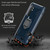 For Xiaomi Mi Note 10 Lite Carbon Fiber Protective Case with 360 Degree Rotating Ring Holder(Blue)