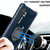 For Xiaomi Mi Note 10 Lite Carbon Fiber Protective Case with 360 Degree Rotating Ring Holder(Blue)