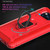 For Xiaomi Poco X3 NFC Carbon Fiber Protective Case with 360 Degree Rotating Ring Holder(Red)