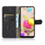 For LG K42 Solid Color Skin Feel Magnetic Buckle Horizontal Flip Calf Texture PU Leather Case with Holder & Card Slots & Wallet(Black)