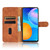 For Huawei P Smart 2021 / Y7A Solid Color Skin Feel Magnetic Buckle Horizontal Flip Calf Texture PU Leather Case with Holder & Card Slots & Wallet(Brown)