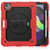 For iPad Air 2022 / 2020 10.9 Shockproof Black Silica Gel + Colorful PC Protective Case(Red)