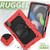 For iPad Air 2022 / 2020 10.9 Shockproof Black Silica Gel + Colorful PC Protective Case(Red)