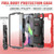 For iPad Air 2022 / 2020 10.9 Shockproof Black Silica Gel + Colorful PC Protective Case(Red)