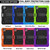 For iPad Air 2022 / 2020 10.9 Shockproof Black Silica Gel + Colorful PC Protective Case(Red)