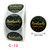 5 PCS Round Handmade Stickers Baking Stickers Hot Golden Label, Size: 2.5cm / 1inch(C-12)