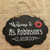 2 PCS Double-Sided Lanyard Wooden Small Blackboard Home Decoration Message Simple Listing(Square 30x21cm)