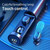 C1 Bluetooth 5.0 TWS Circular Chimney Touch Digital Display True Wireless Bluetooth Earphone with Charging Box(Blue)