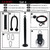Homemade Fitness Equipment Home High Pull-Down Training Equipment Rally Triceps, Specification: 2.0cm Bell Plate Tray Set 4