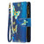 For Nokia 2.4 Colored Drawing Pattern Zipper Horizontal Flip Leather Case with Holder & Card Slots & Wallet(Gold Butterfly)