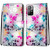 For Xiaomi Redmi Note 11 Coloured Drawing Cross Texture Horizontal Flip PU Phone Leather Case with Holder & Card Slots & Wallet & Lanyard(Colorful Layer(Gradient Colorful Flower)