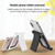 ZM-7 Universal 360-degree Rotating Matte Texture Mobile Phone / Tablet Stand Desktop Stand (Black)