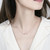 S925 Sterling Silver Necklace Women ECG Accessory Necklace(Rose Gold)