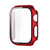 Electroplating Shockproof PC Protective Case with Tempered Glass Film For Apple Watch Series 9 / 8 / 7 45mm(Red)