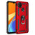For Xiaomi Redmi 9C Shockproof TPU + PC Protective Case with 360 Degree Rotating Holder(Red)