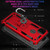 For Xiaomi Redmi 9C Shockproof TPU + PC Protective Case with 360 Degree Rotating Holder(Red)