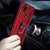 For Xiaomi Redmi 9C Shockproof TPU + PC Protective Case with 360 Degree Rotating Holder(Red)
