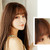 Realistic Long Straight Hair Wig Synthetic Fiber Headgear For Women, Style:Long Chocolate 67CM