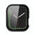 Electroplating Shockproof PC Protective Case with Tempered Glass Film For Apple Watch Series 9 / 8 / 7 45mm(Bright Black)