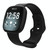 For Fitbit Versa 4 / Versa 3 / Sense 2 / Sense Silicone Watch Band, Size: L(Black)