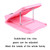 Foldable Tension Plate 9-Speed Adjustable Fitness Tilt Pedal, Specification: Pink Foldable Tension Plate 9-Speed Adjustable Fitness Tilt Pedal, Specification: Pink